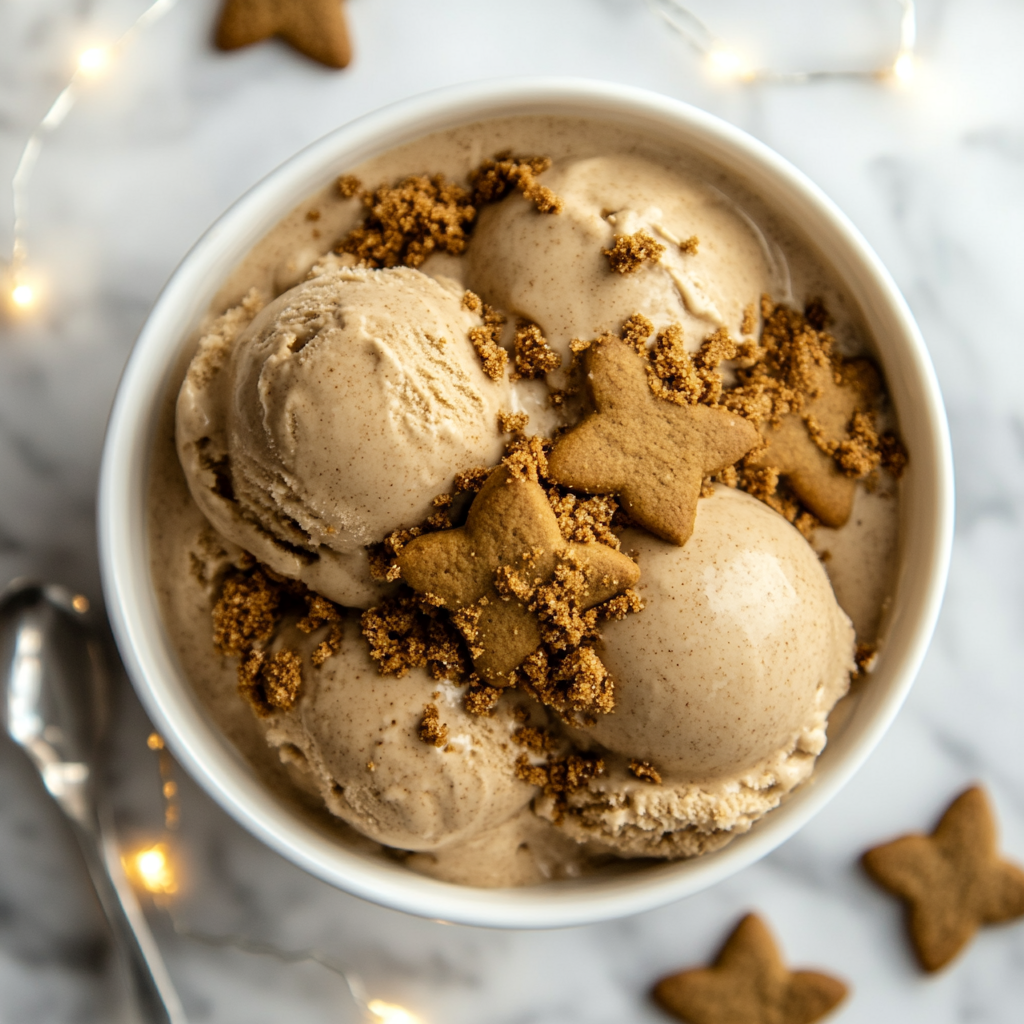 gingerbread ice cream for christmas