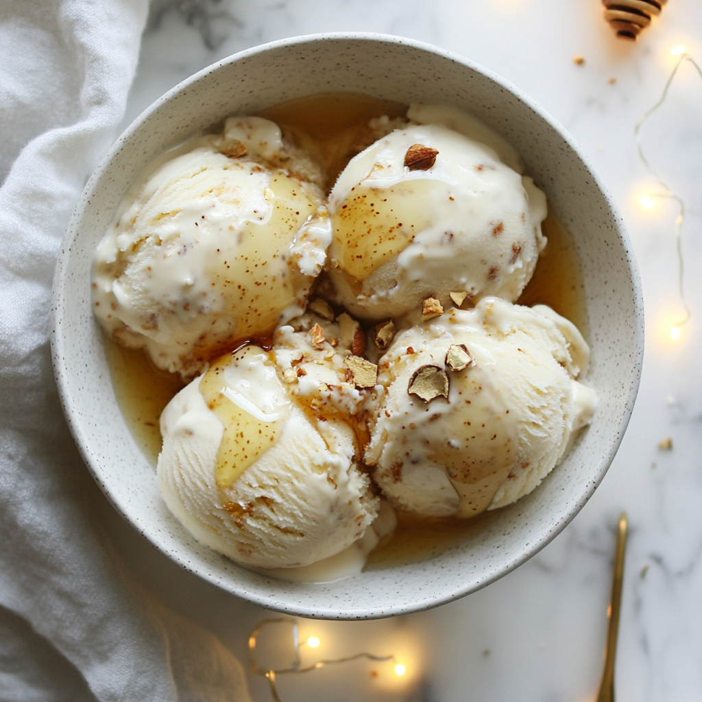 nutmeg and honey ice cream