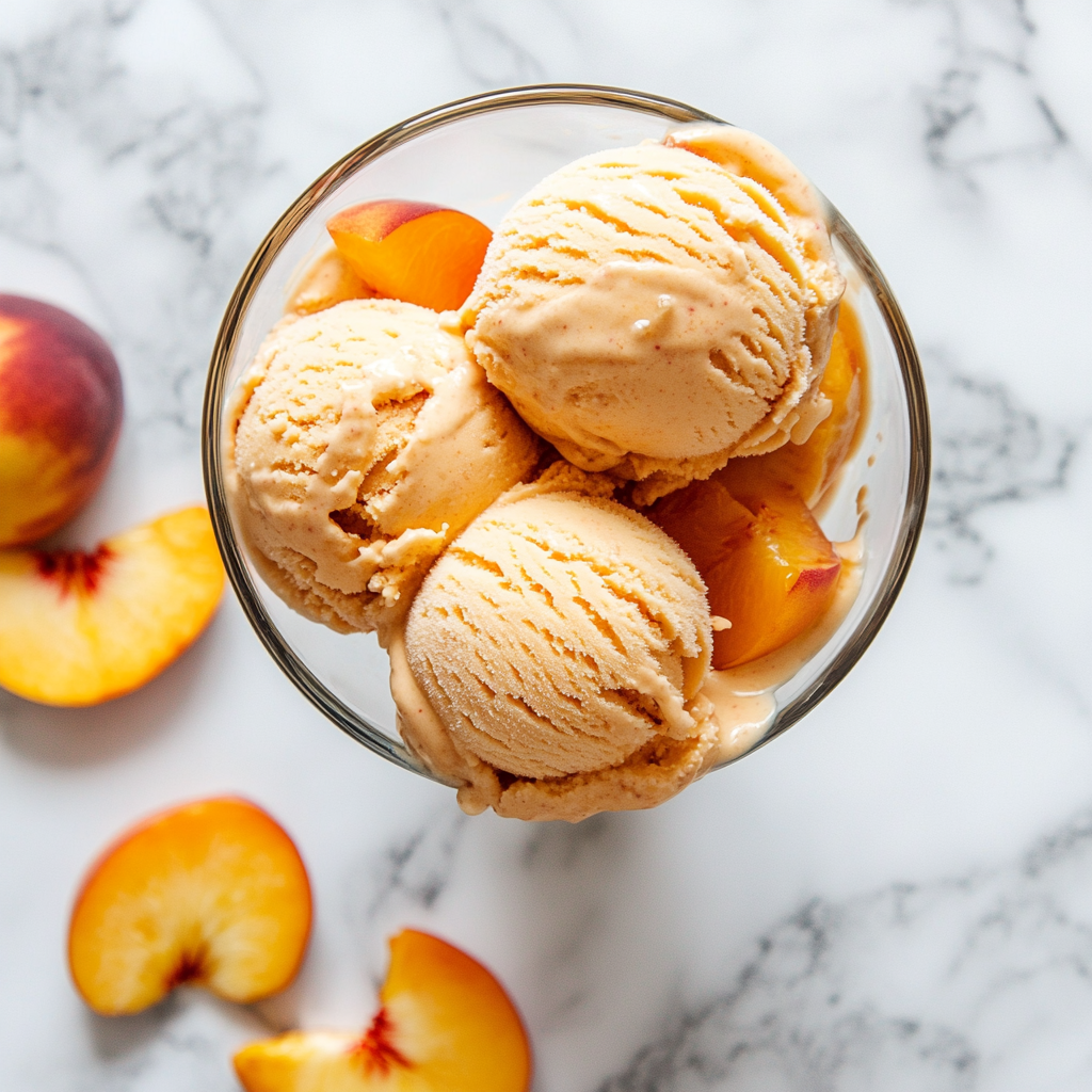 peach frozen greek yogurt