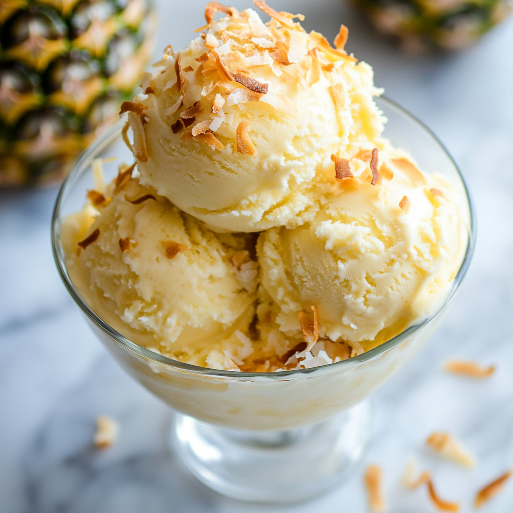 pineapple greek frozen yogurt