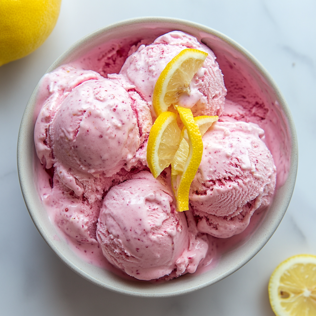 pink lemonade ice cream