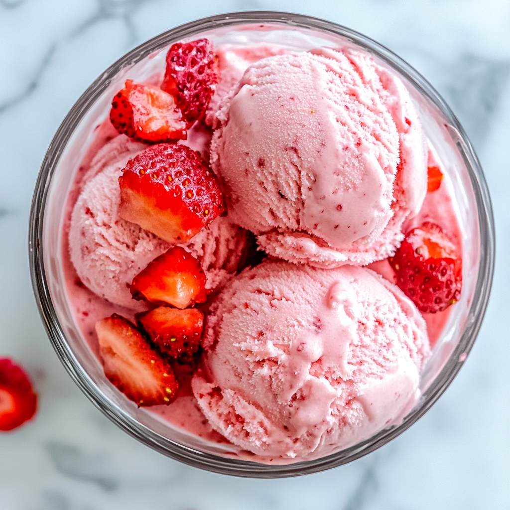 strawberry greek frozen yogurt