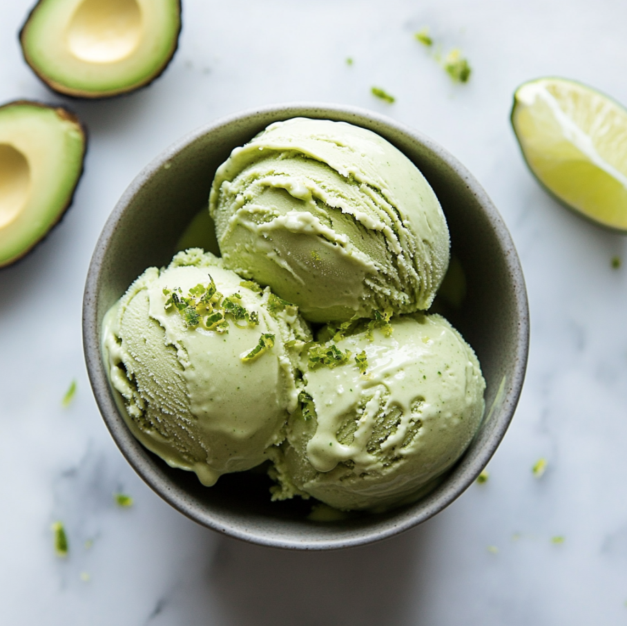 avocado and lime frozen yogurt