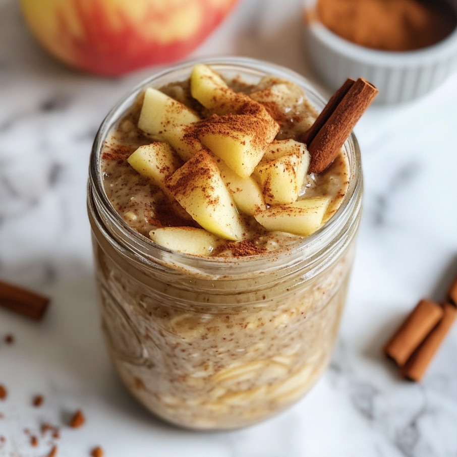 apple pie overnight oats