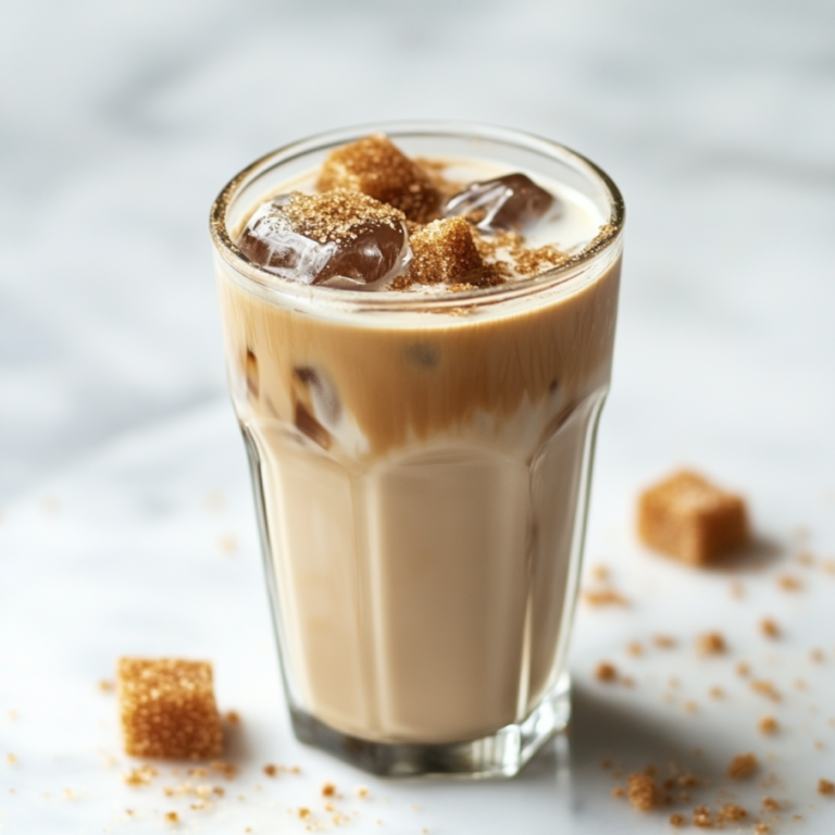 brown sugar vanilla iced latte