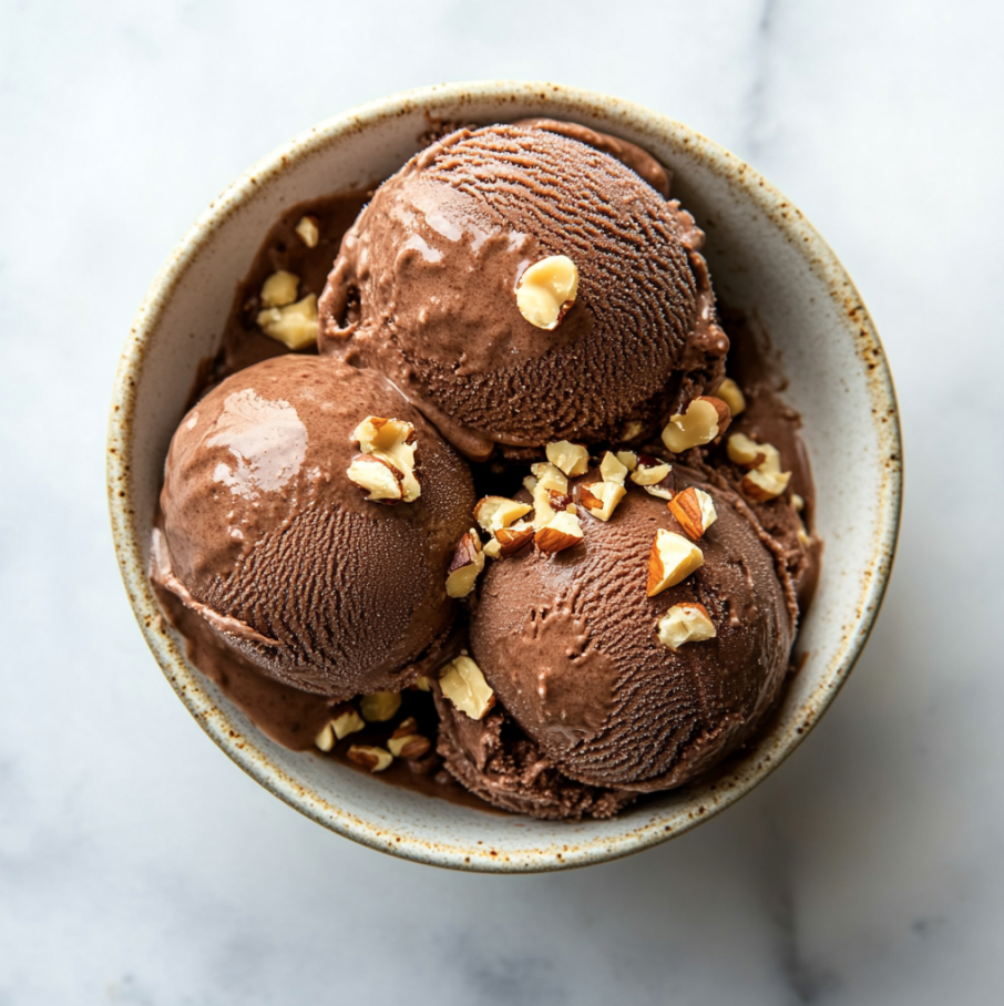 chocolate hazelnut ice cream