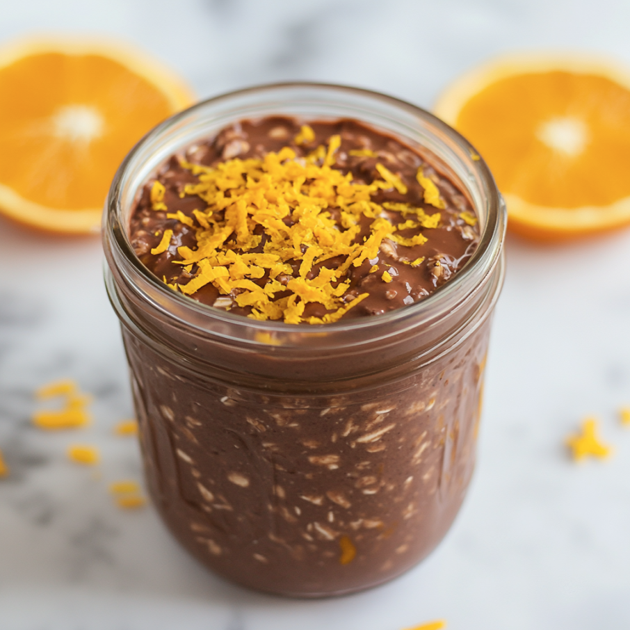 chocolate orange overnight oats