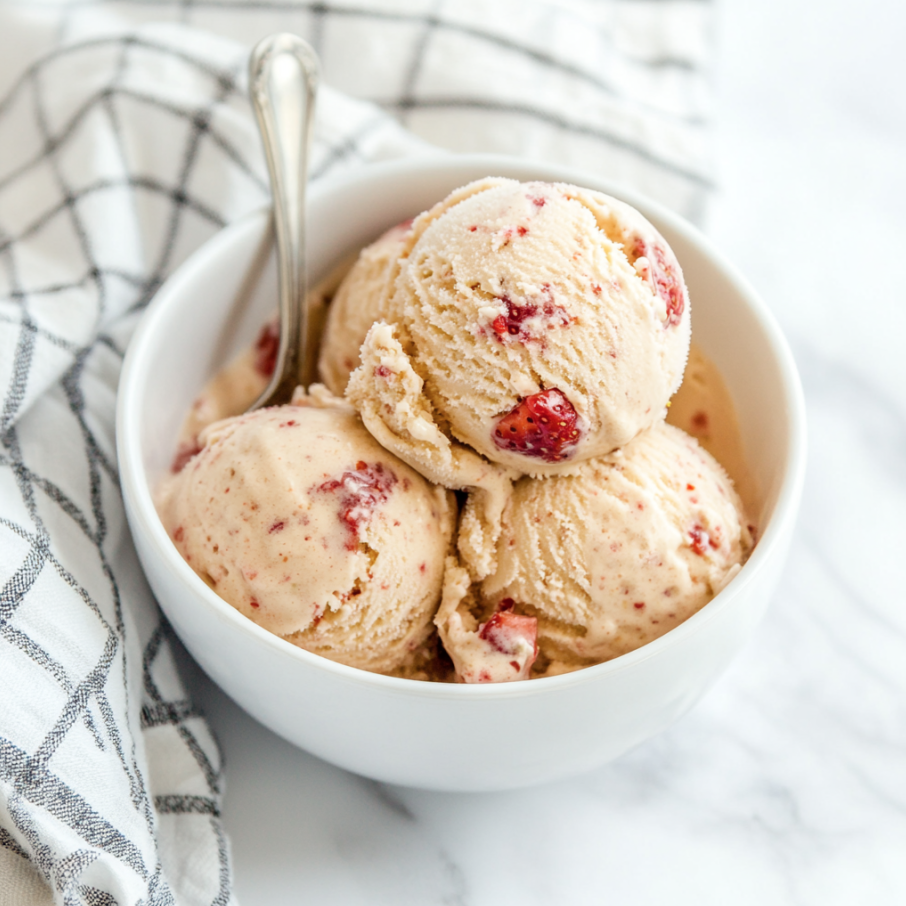 classic strawberry ice cream