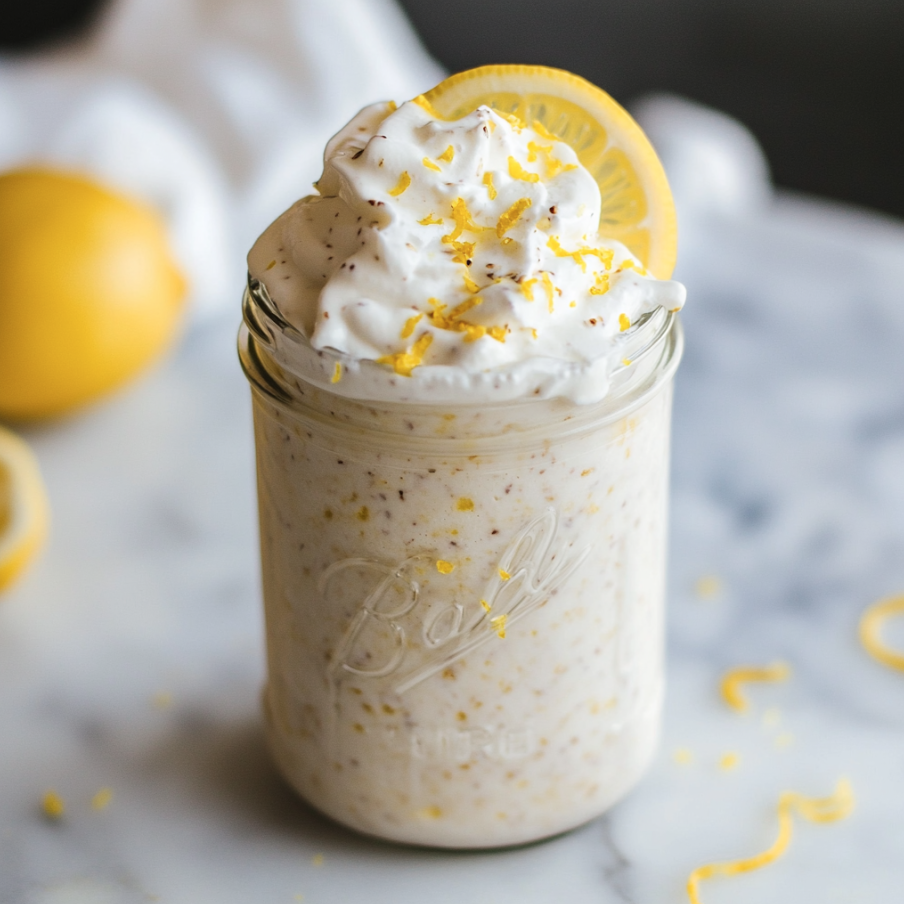 lemon cheesecake overnight oats