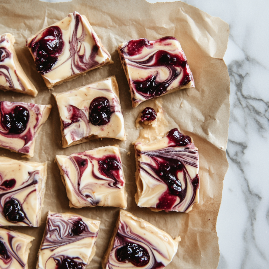 pb&j yogurt bark