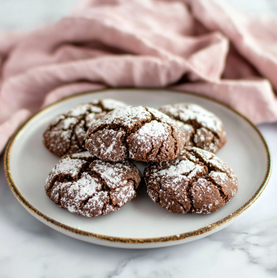 valentines crinkle cookies