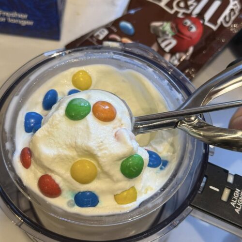 Ninja Creami M&M McFlurry Copycat! - Scoop & Sprinkle