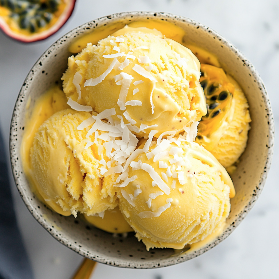passion fruit ice cream