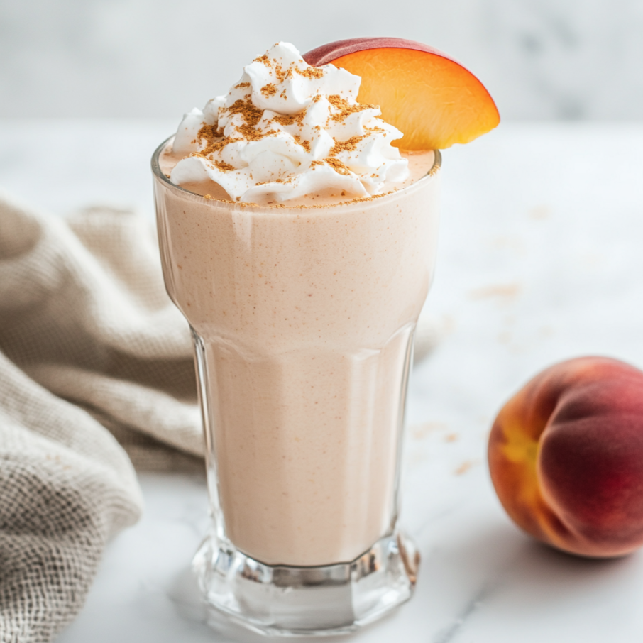 peach milkshake