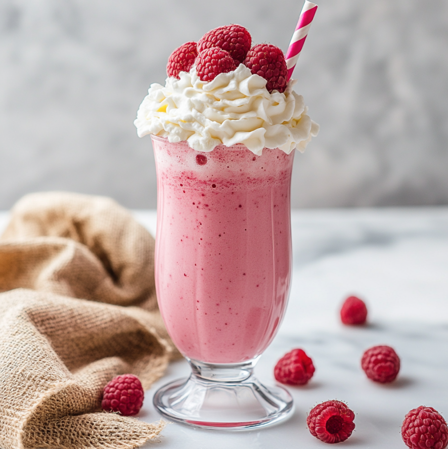 raspberry cheesecake milkshake