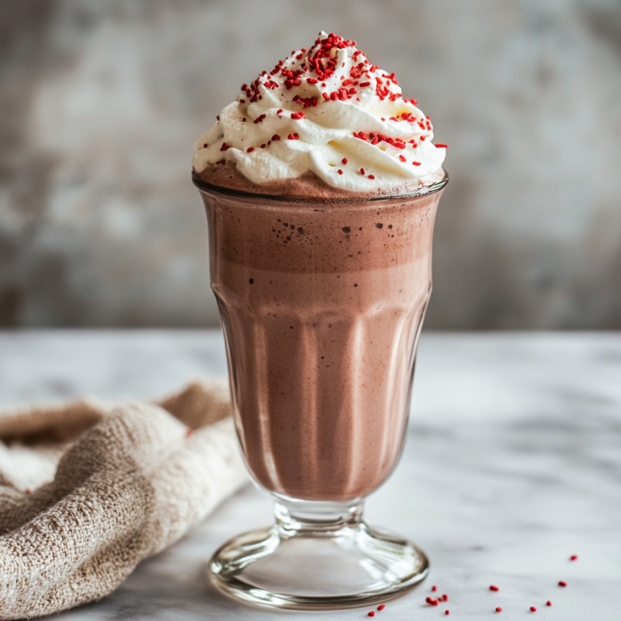 red velvet milkshake