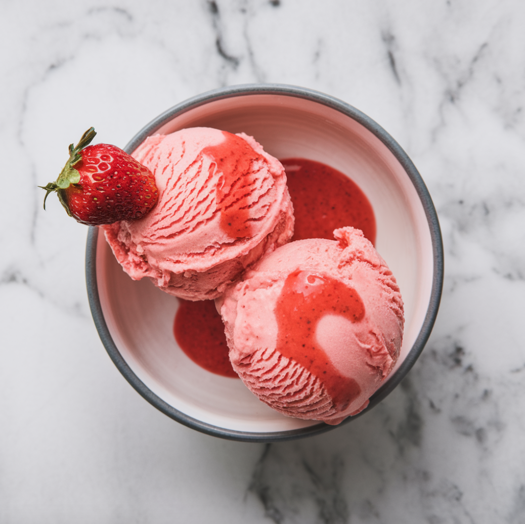 strawberry no churn ice cream