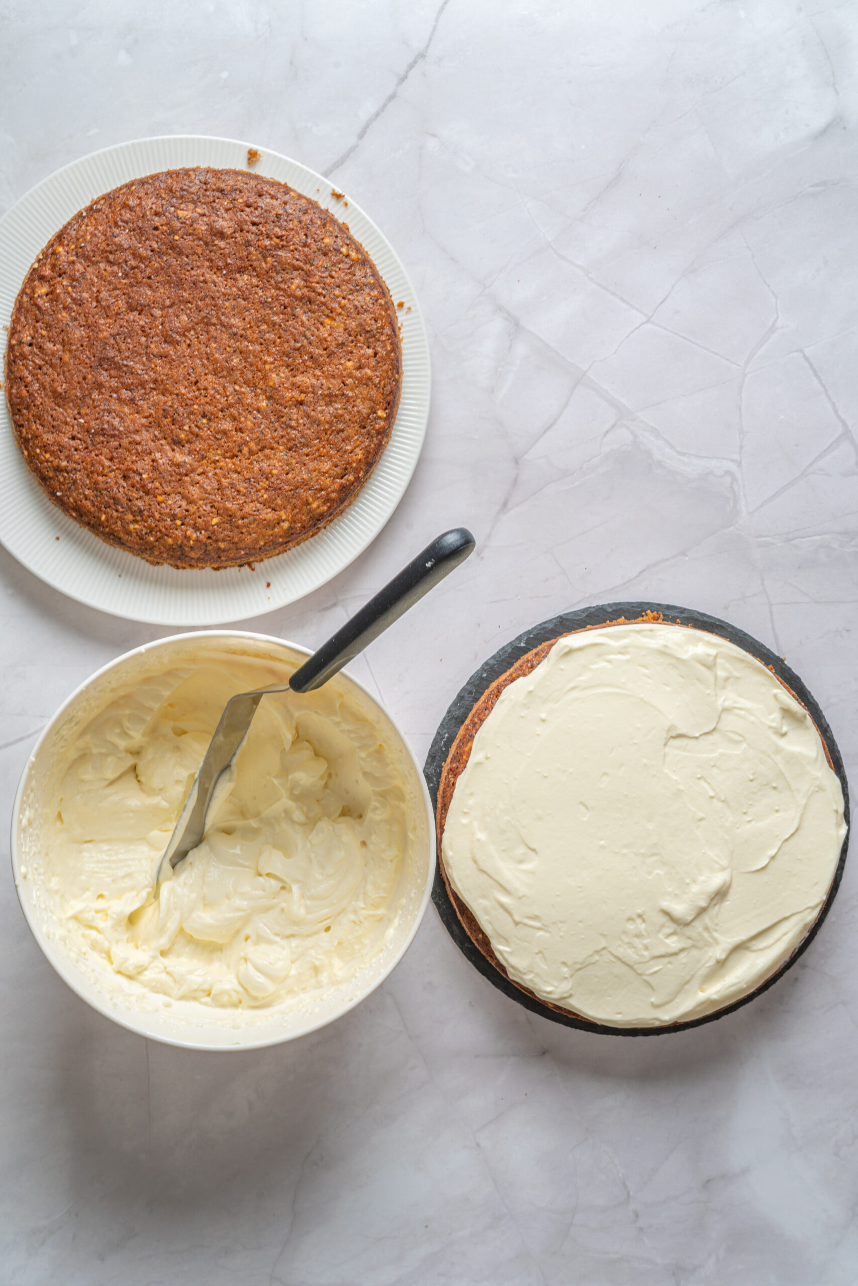 carrot cake assembly