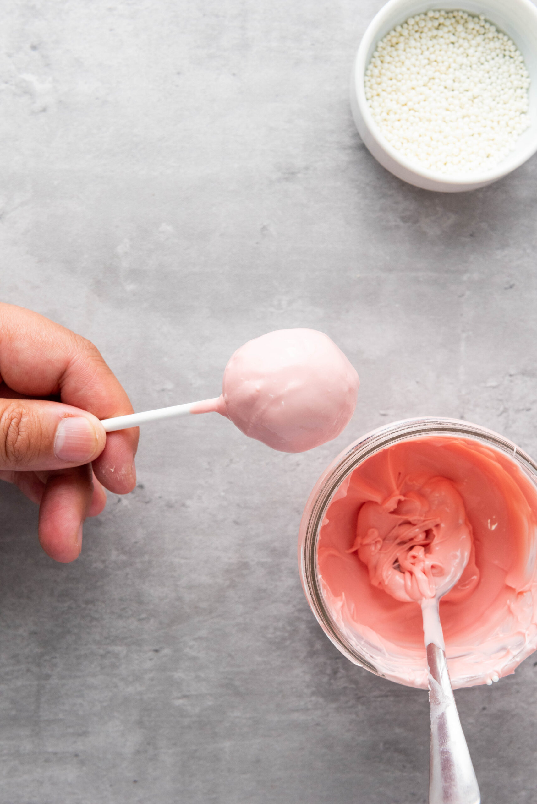 coated cake pops