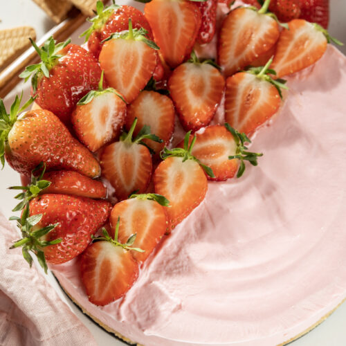 strawberry cheesecake no bake
