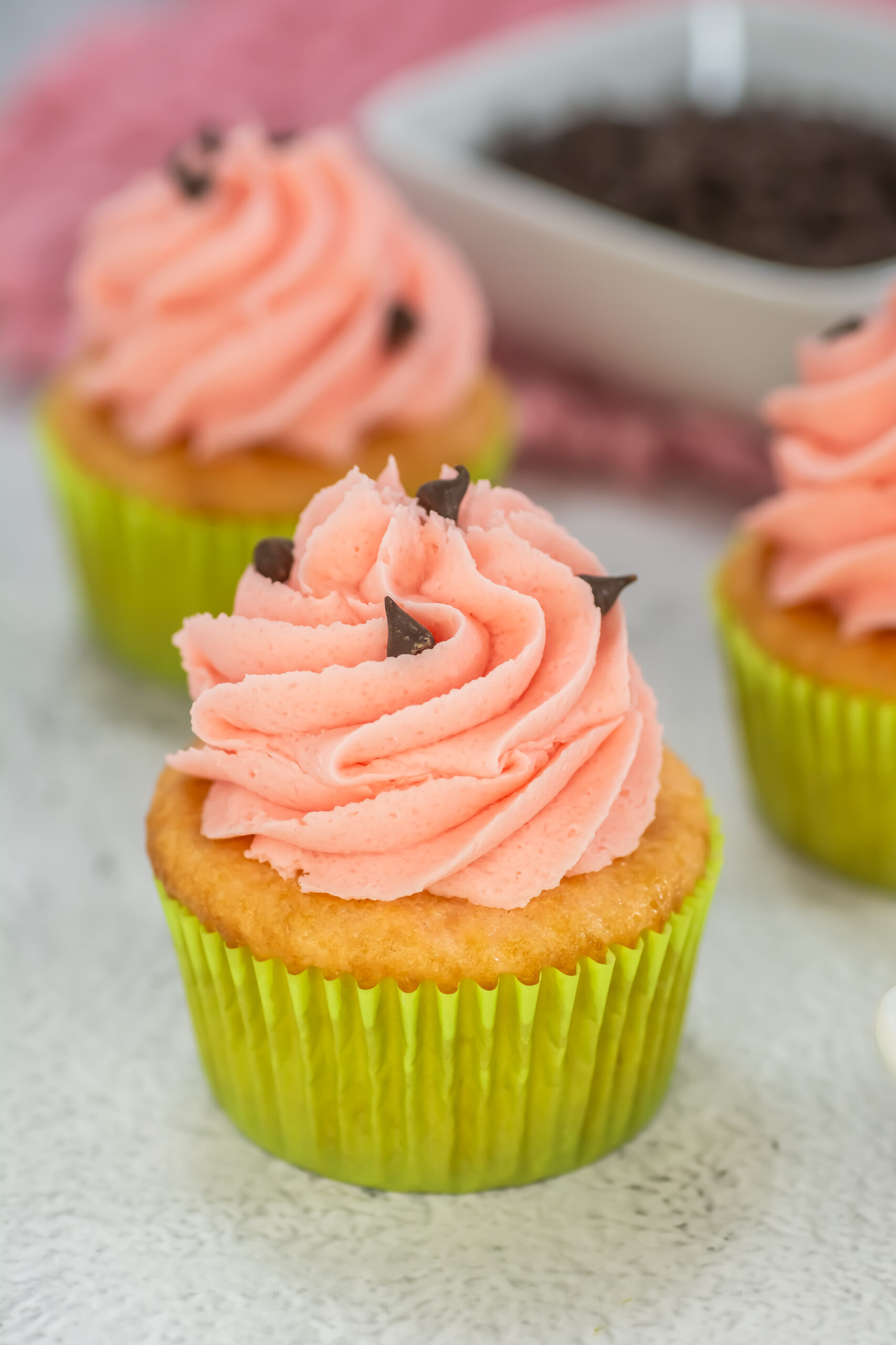 watermelon cupcake - summer dessert
