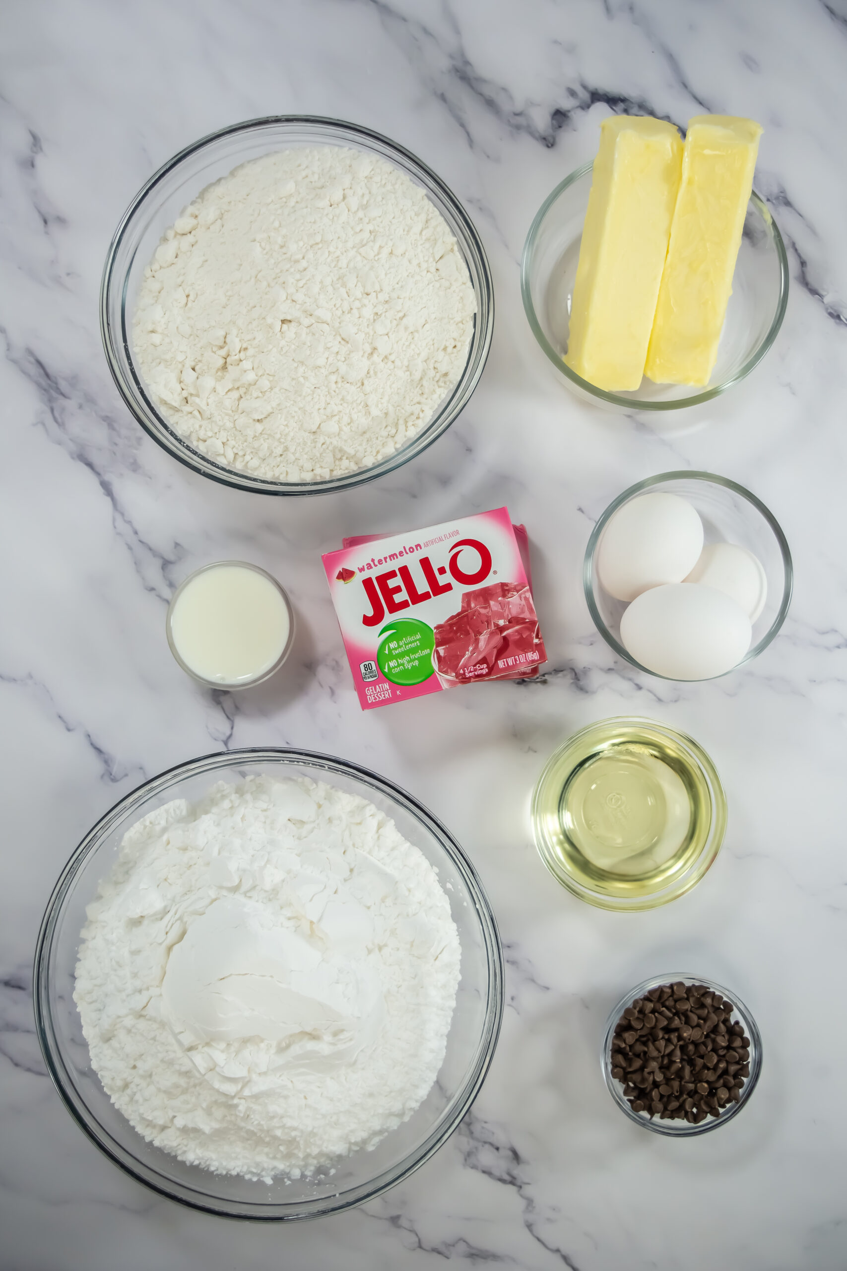 watermelon cupcakes ingredients