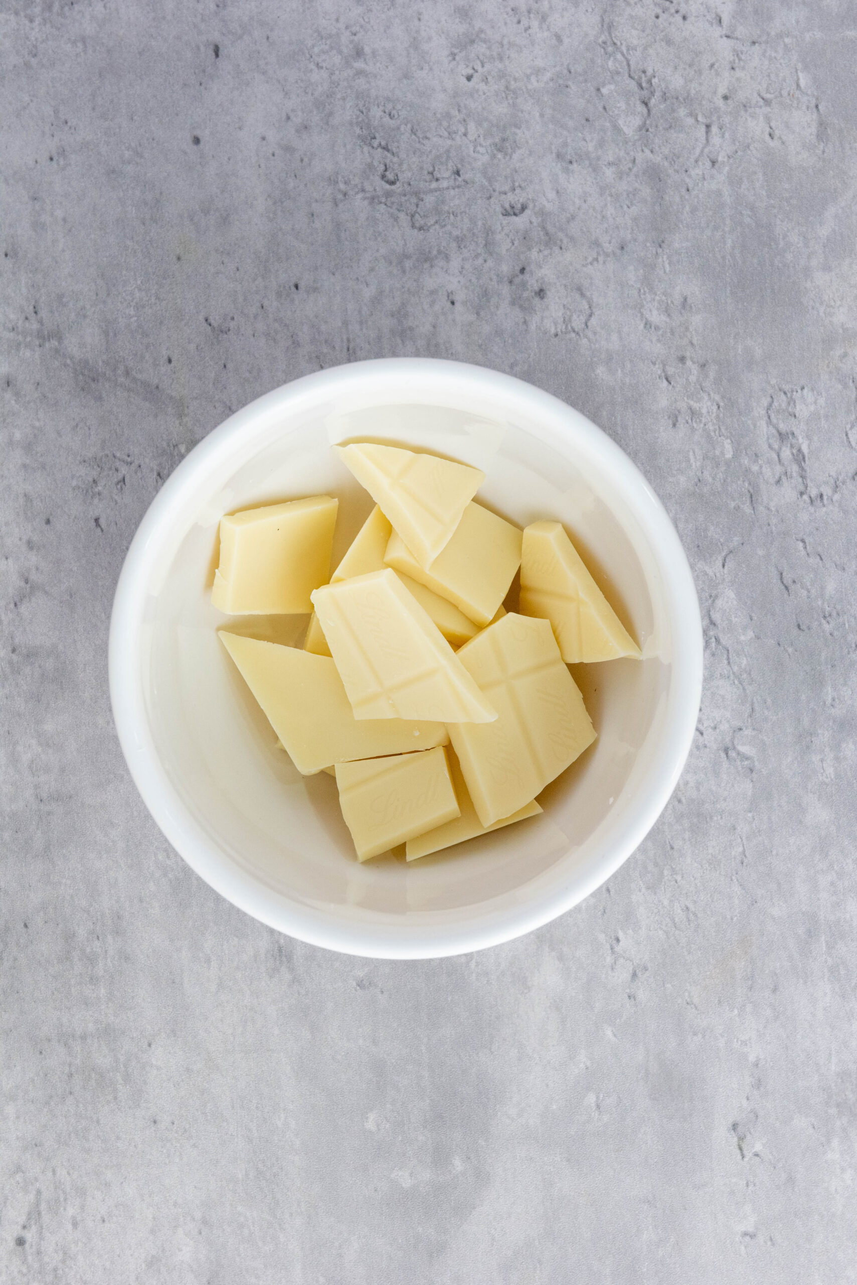 white chocolate in bowl