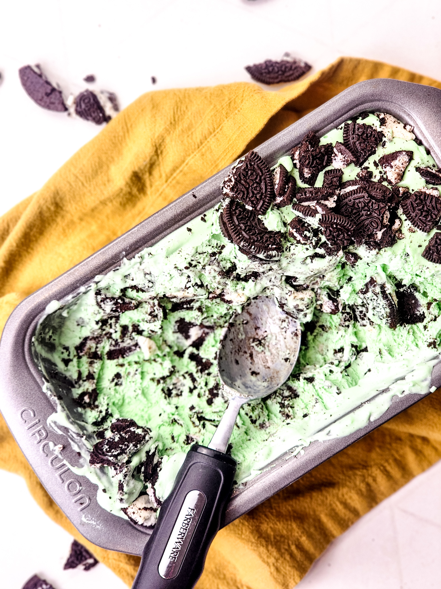 No-Churn Oreo Mint Ice Cream-image