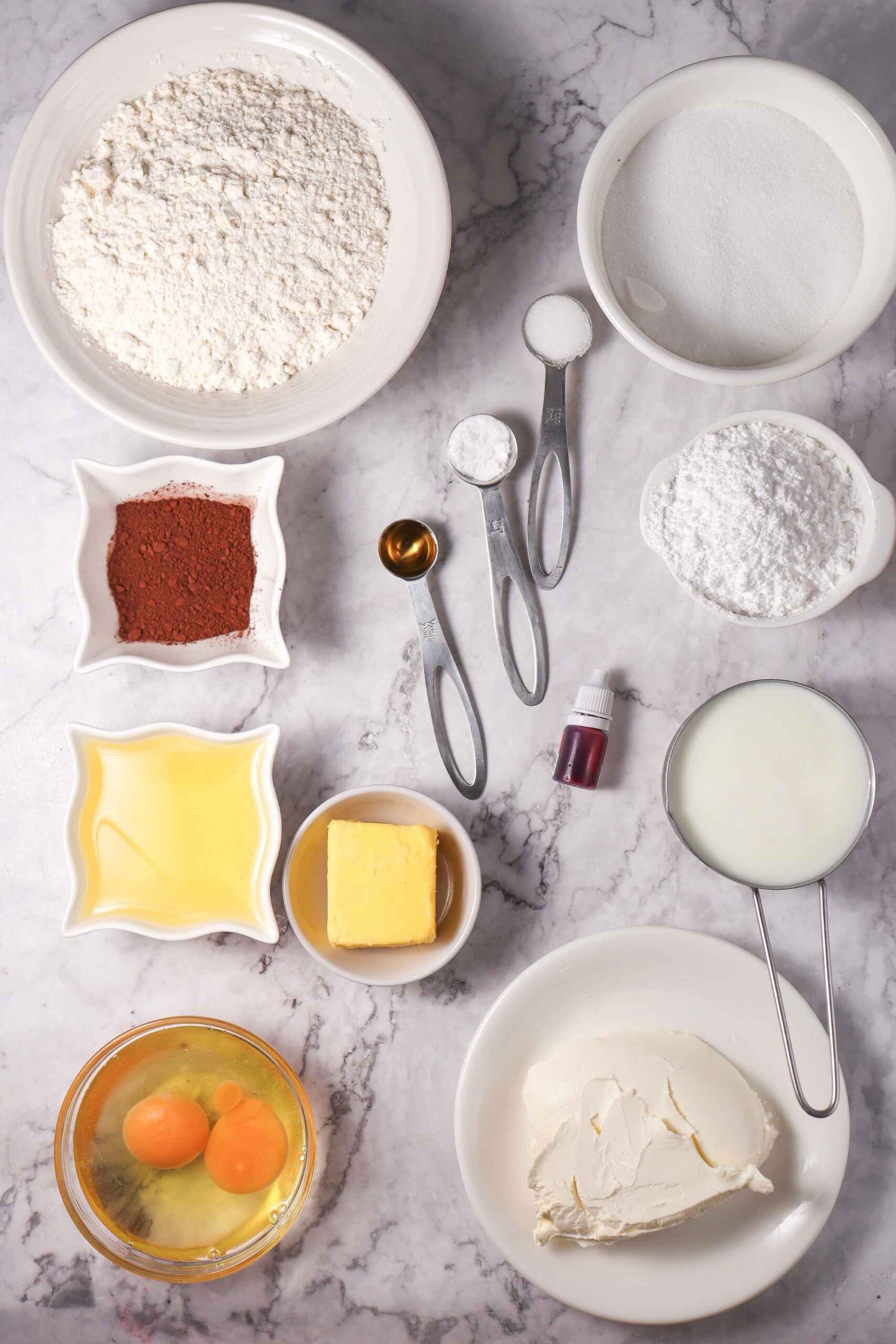 red velvet bundt cake ingredients