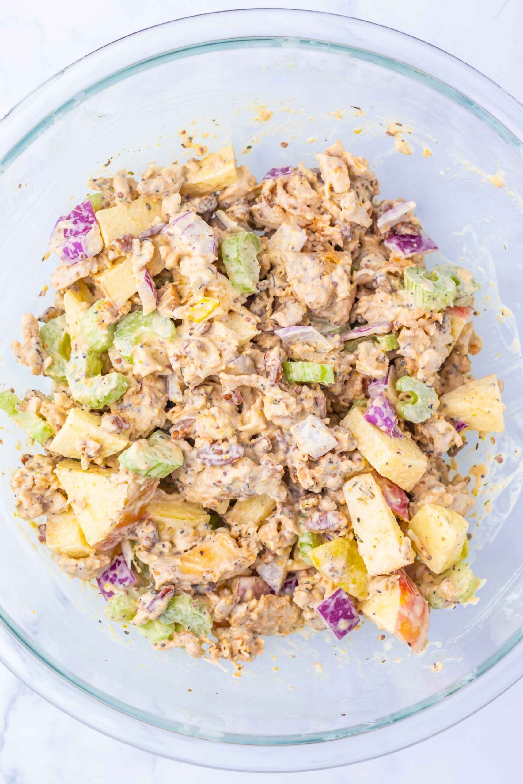 chicken salad in bowl