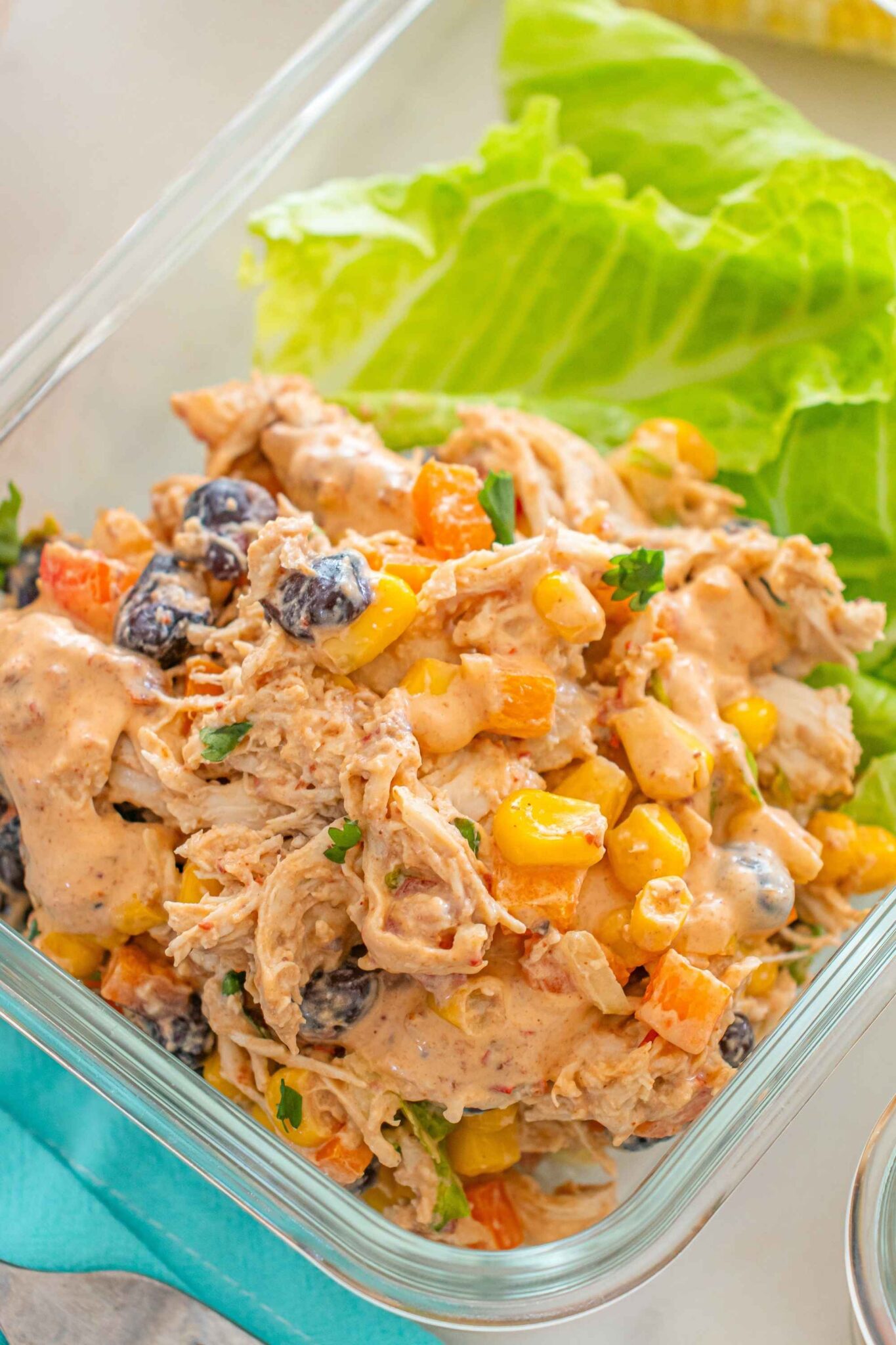 chipotle chicken salad meal prep