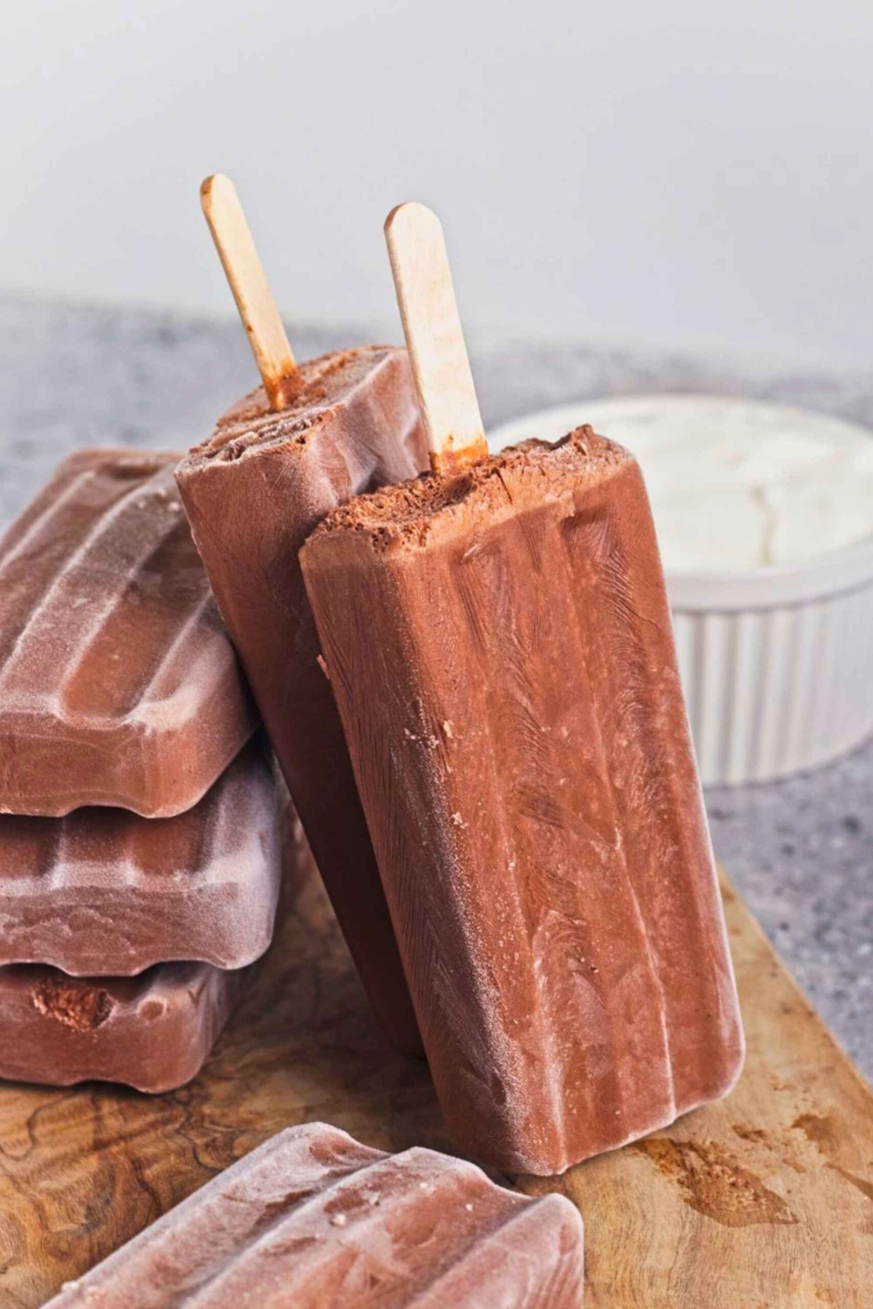 choc yog popsicles