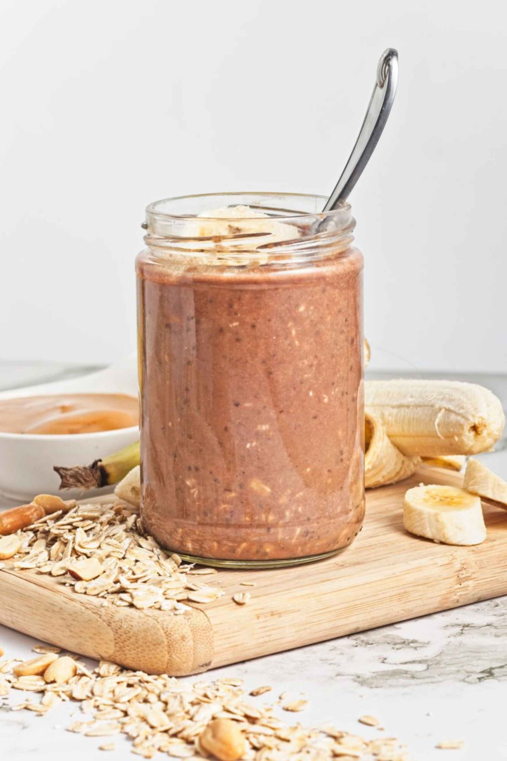 chocolate pb banana oats