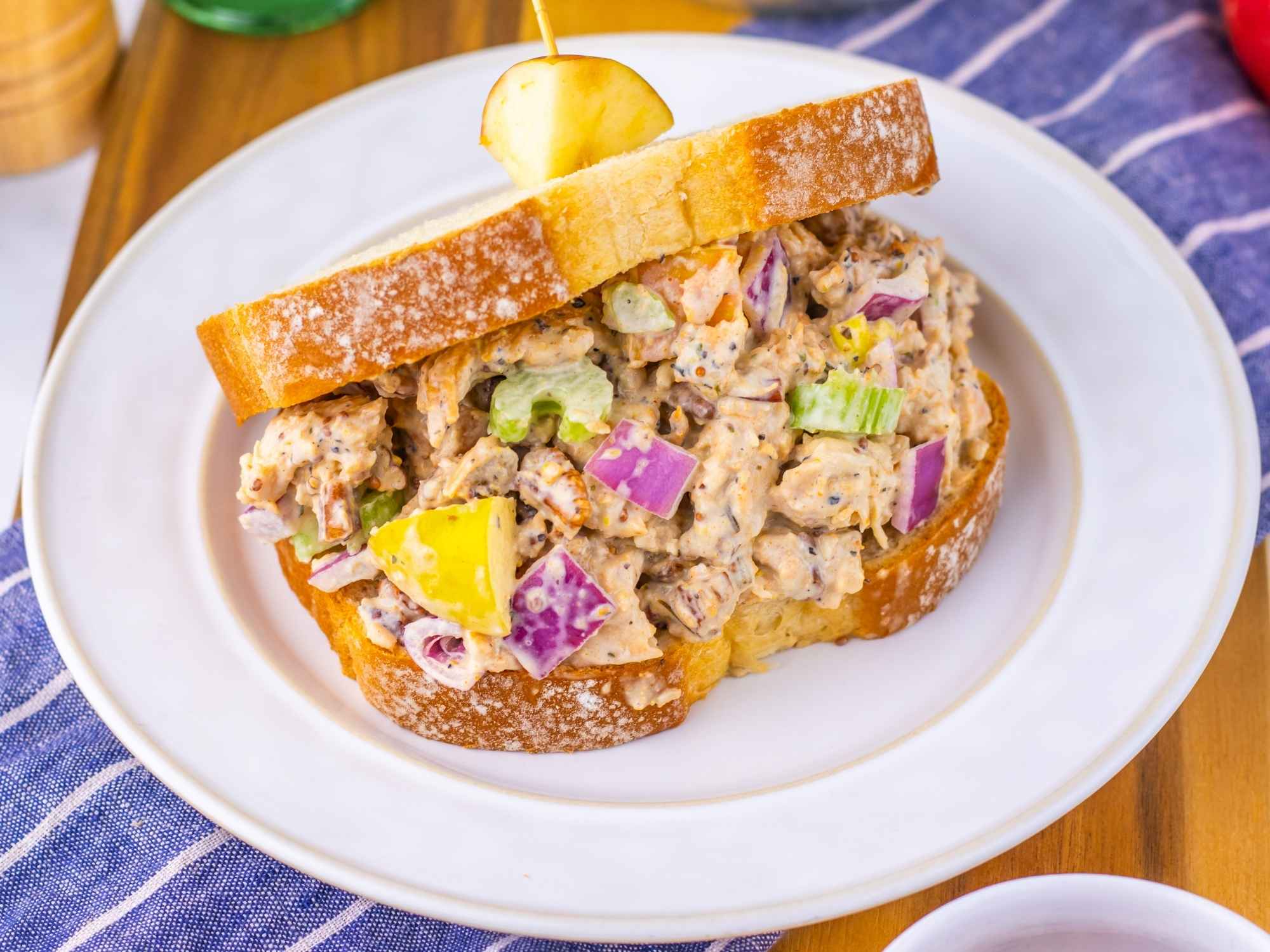 honey mustard chicken salad sandwich