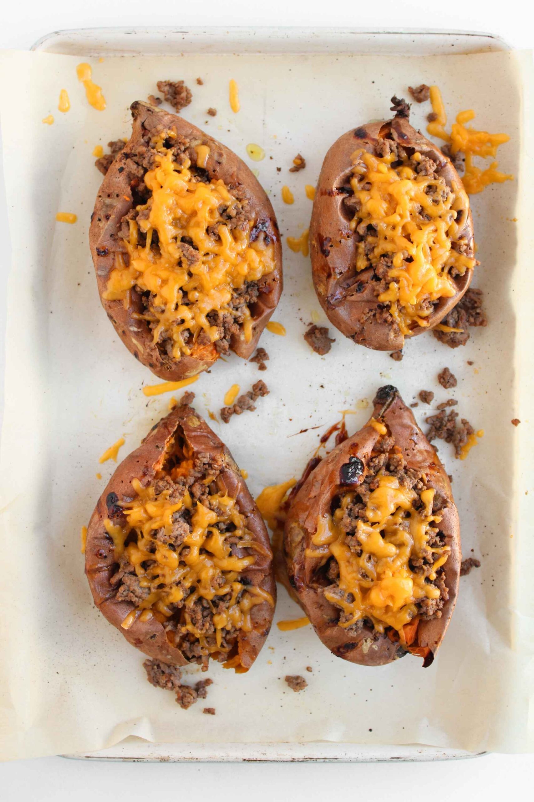 loaded sweet potatoes