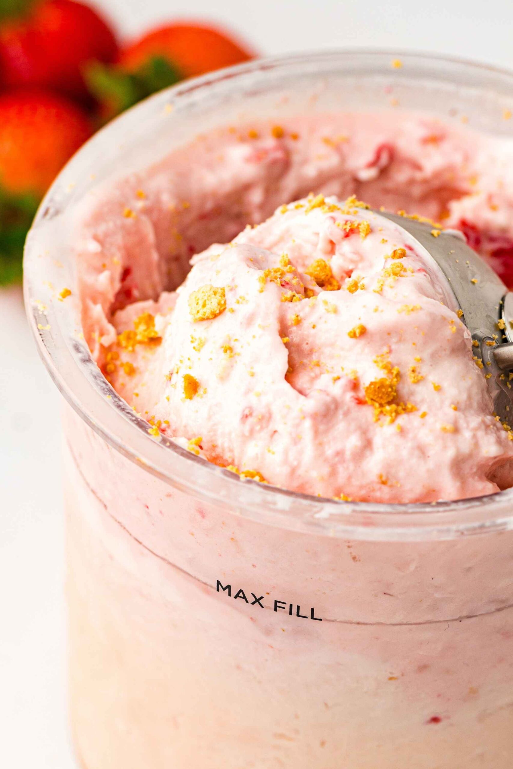 ninja creami strawberry cheesecake ice cream