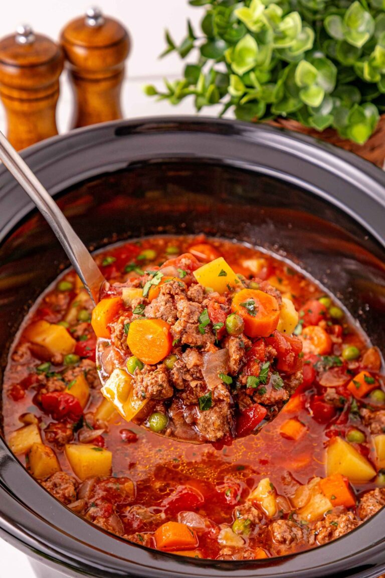 poor mans stew on spoon