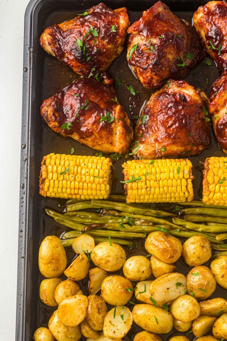 sheet pan chicken and veggies