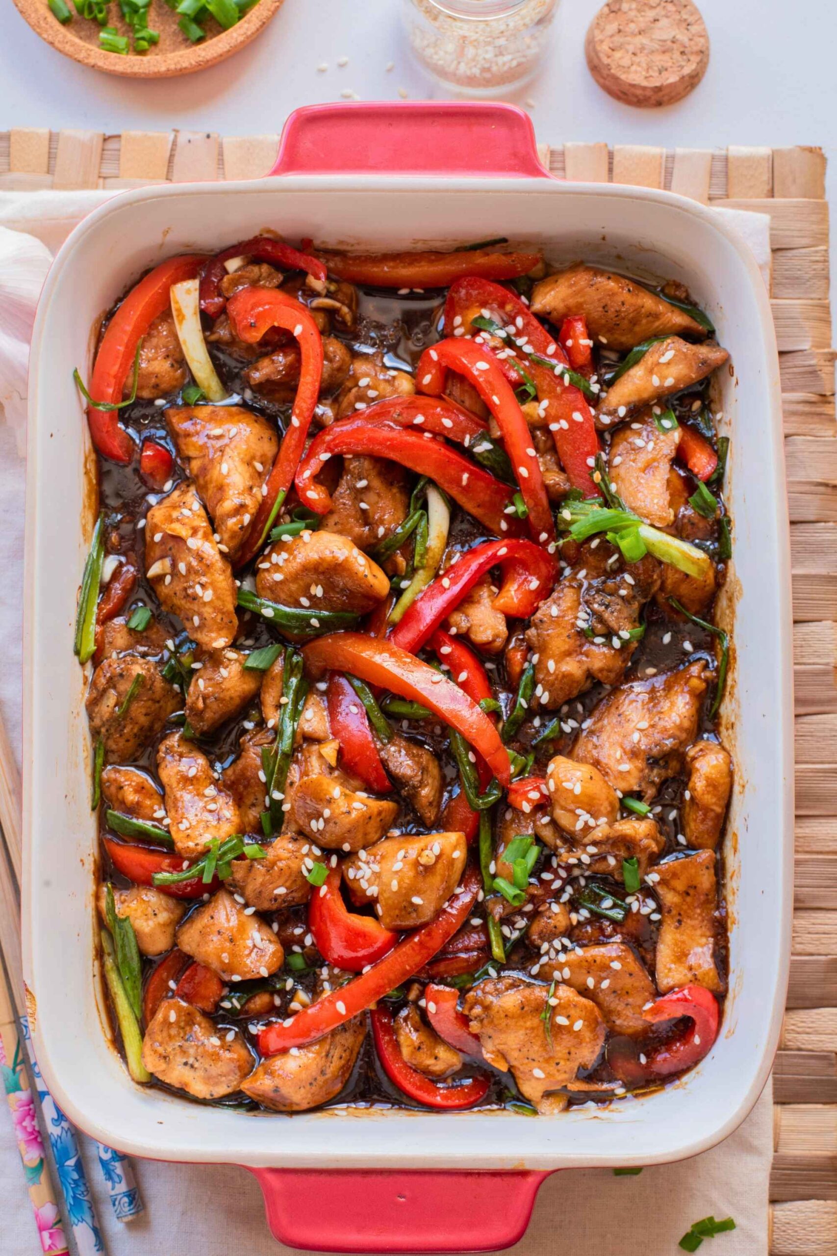 sheet pan honey garlic chicken