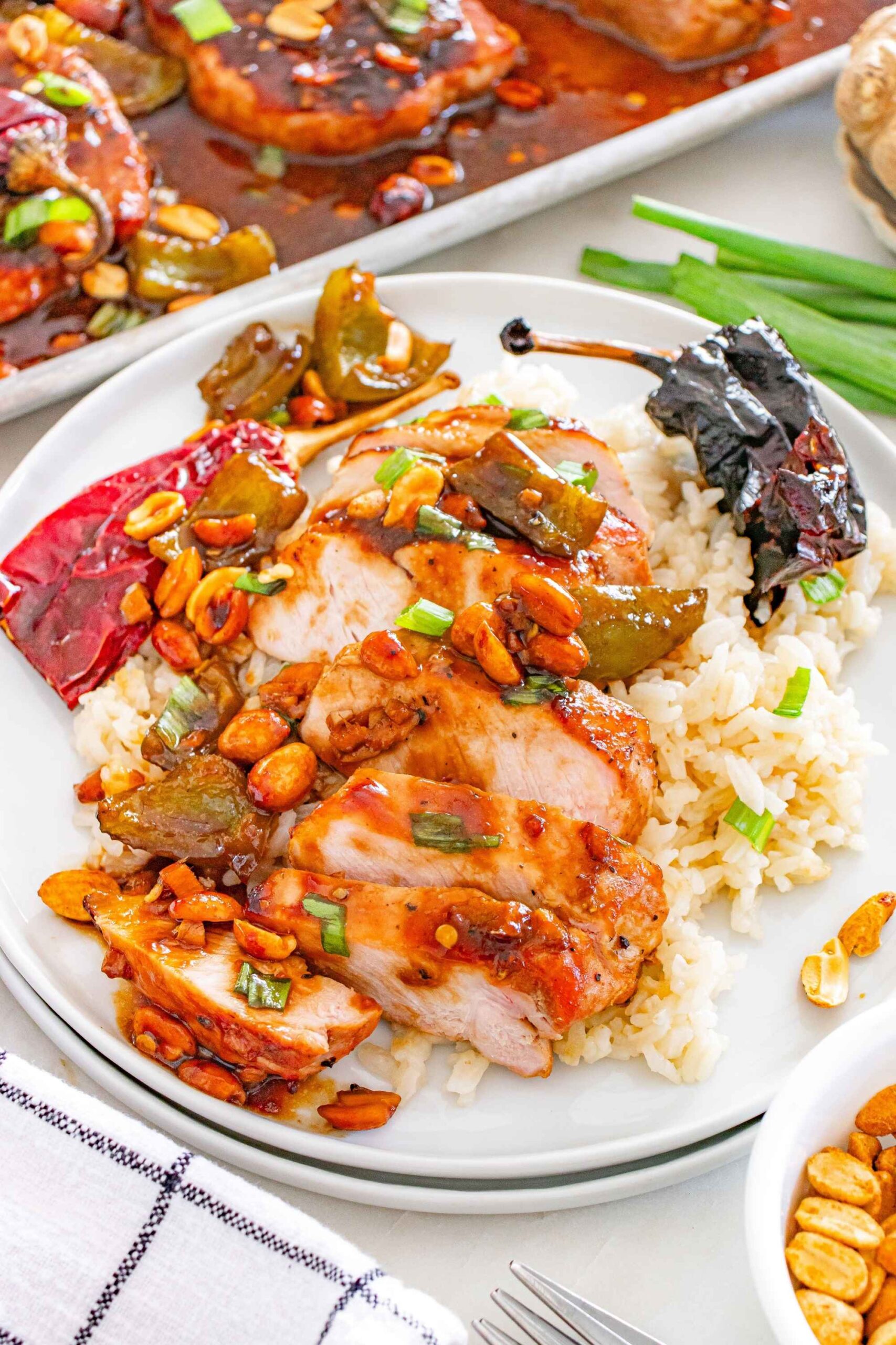 sticky asian chops