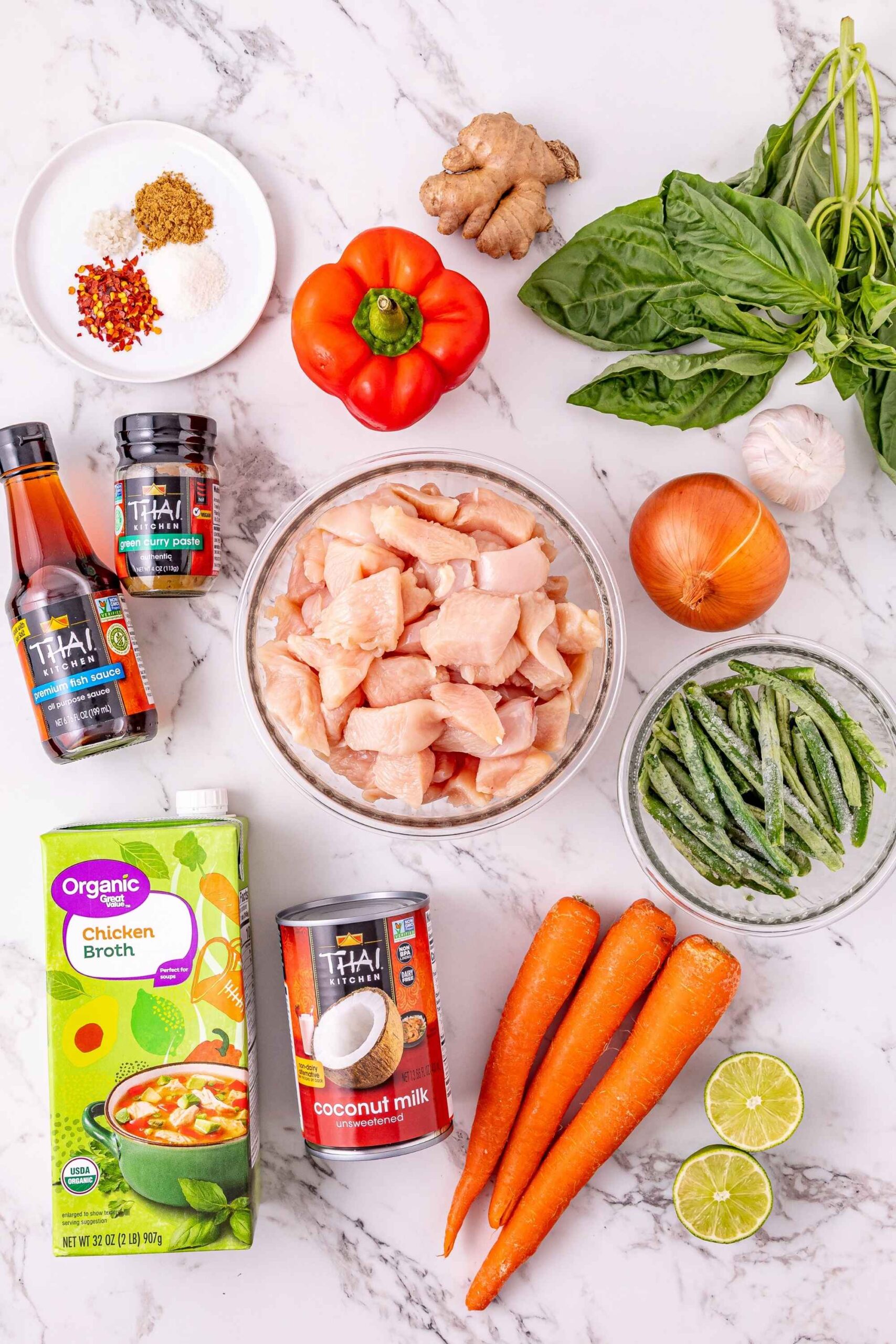 thai green curry ingredients