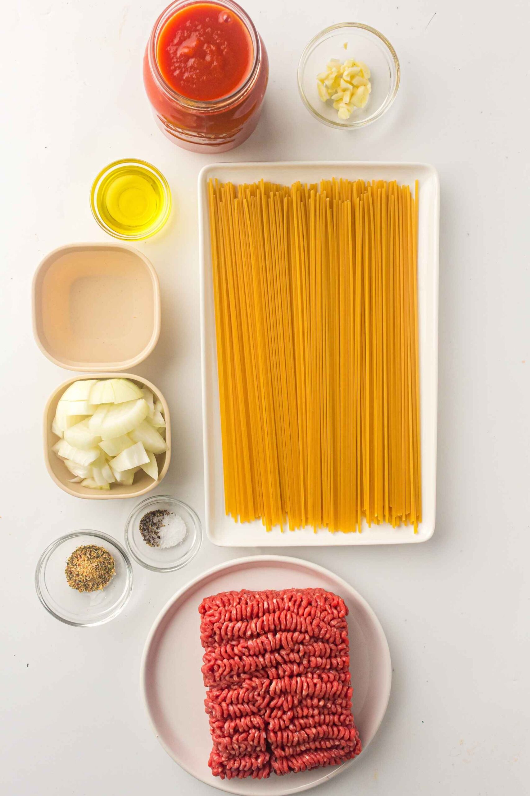 instant pot spaghetti ingredients