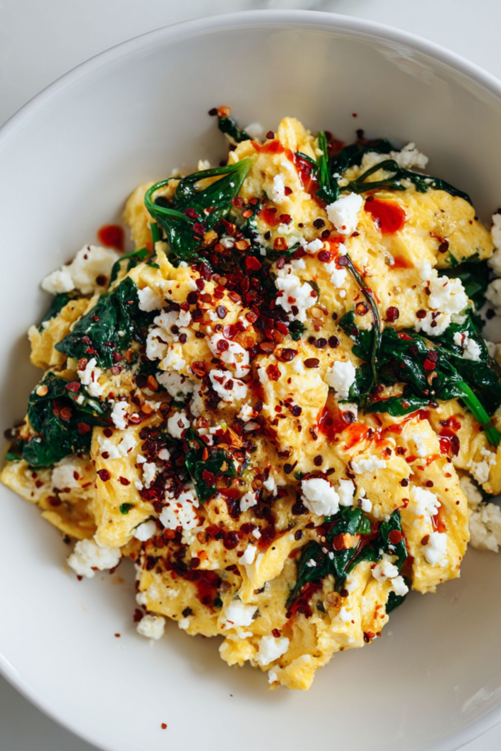 scrambled eggs for dinner