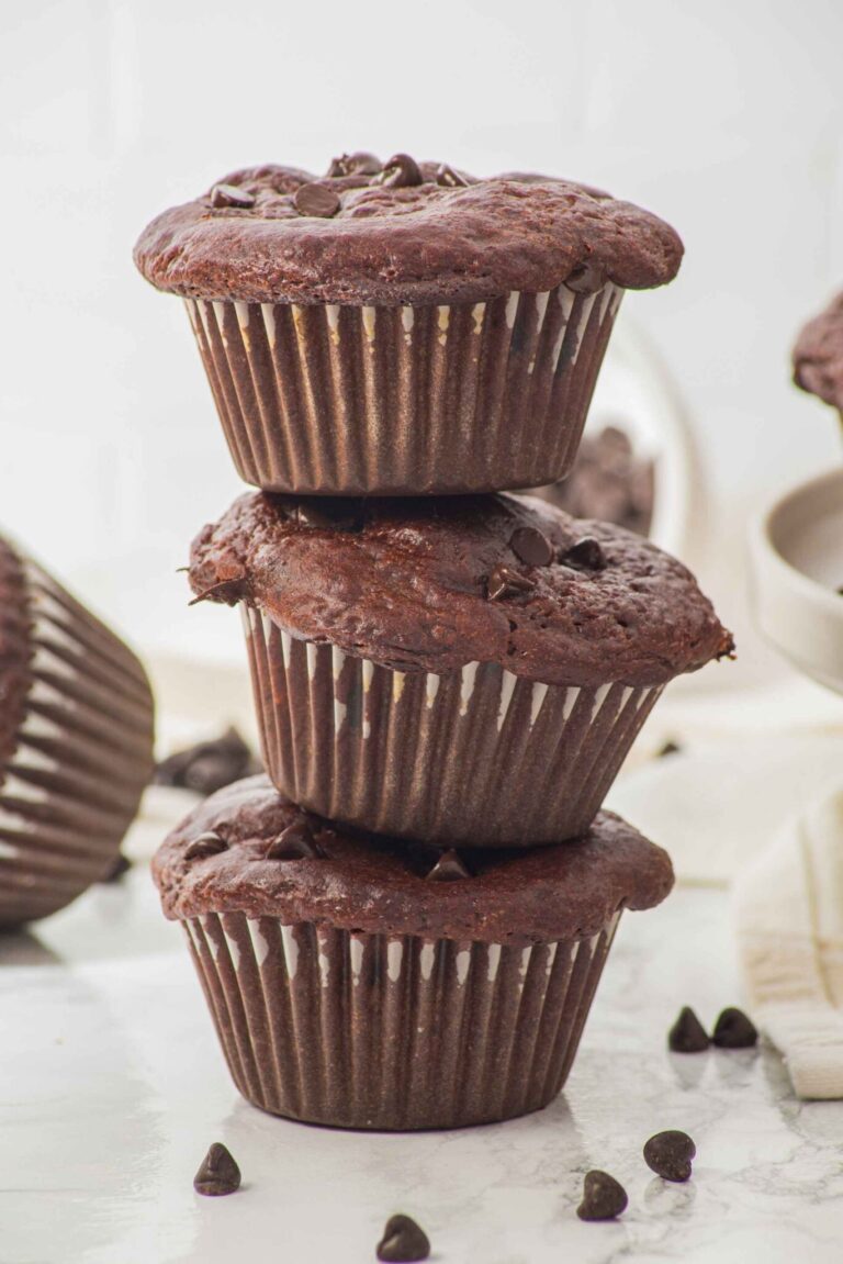 chocolate cottage cheese muffins