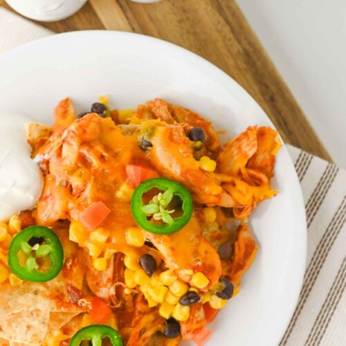 crockpot chicken nachos