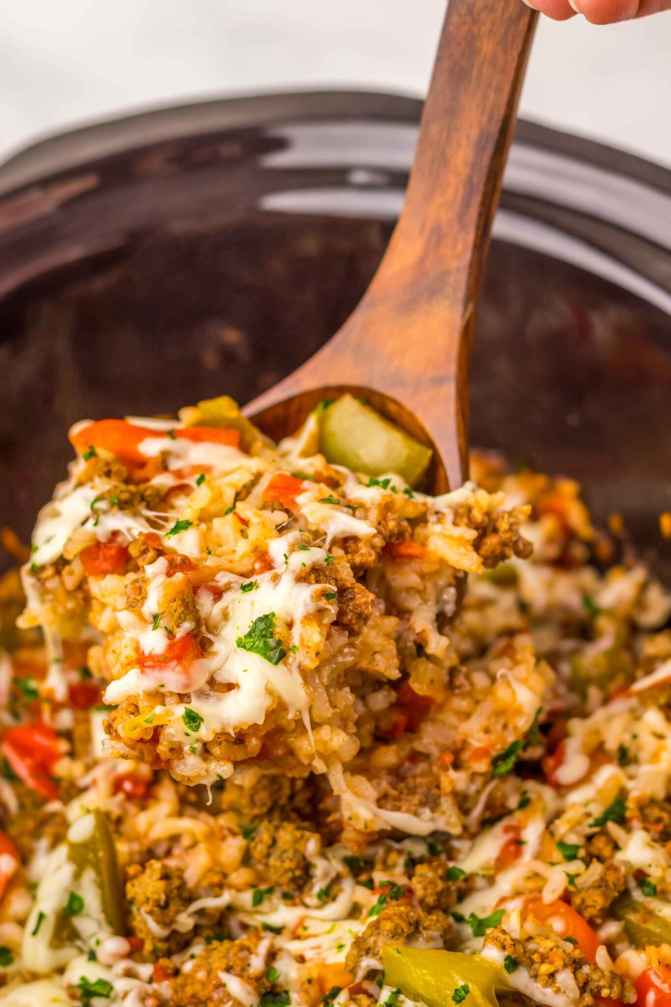 crockpot stuffed pepper casserole
