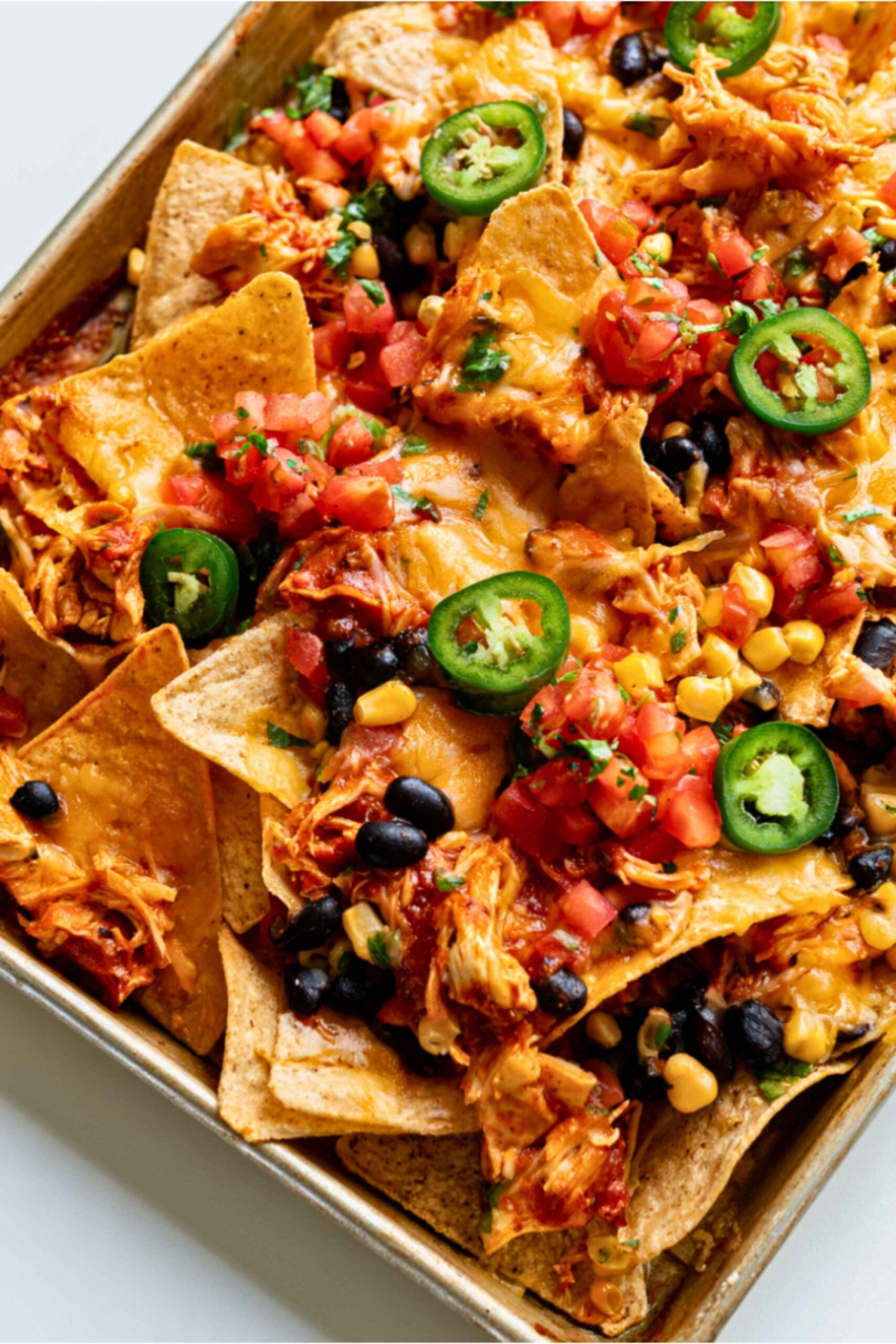 slow cooker chicken nachos